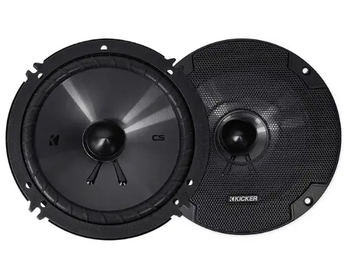Kicker 46CSS654 best 6.5 car speakers for sound quality with low RMS