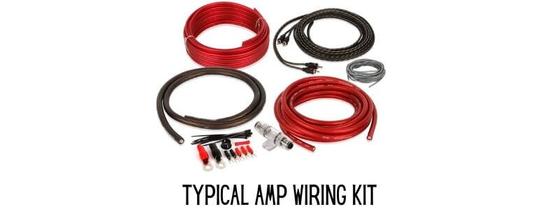Typical amp wiring kit