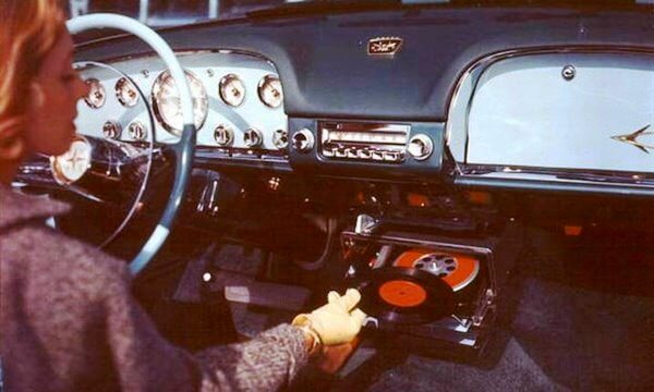 chrysler in car record player