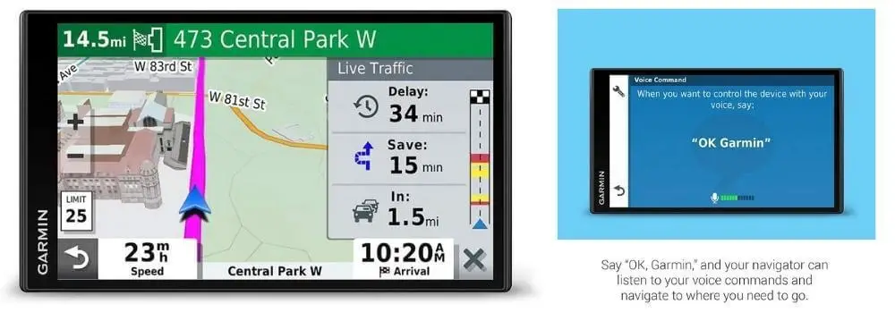 Garmin DriveSmart 65 - Best heads up display with GPS