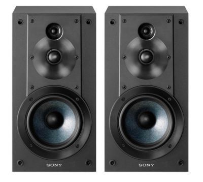 Sony SSCS5 3-Way 3-Driver Bookshelf Speaker System (Pair) - Black

