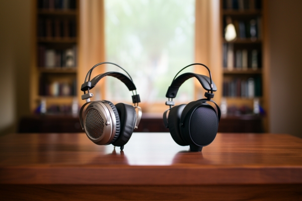 Headphones on a table