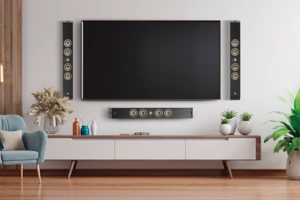 Save space with wall mounted speakers