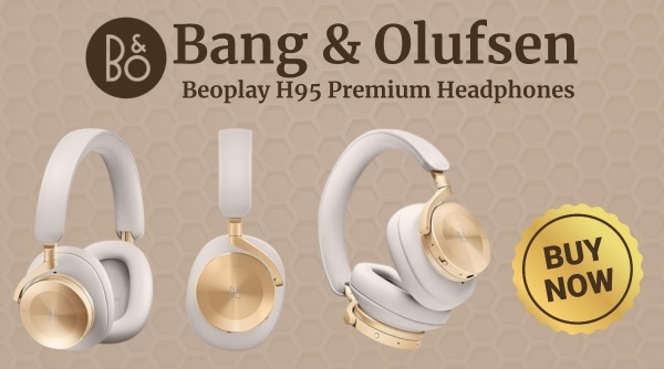 Bang & Olufsen Beoplay H95 Premium Comfortable Wireless Active Noise Cancelling (ANC) Over-Ear Headphones with Protective Carrying Case