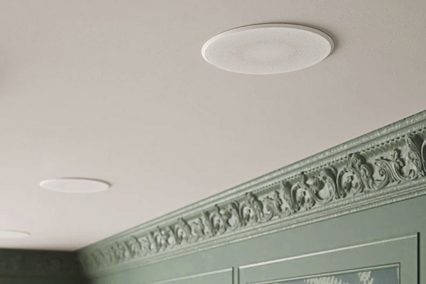 in-ceiling speakers are great for open spaces